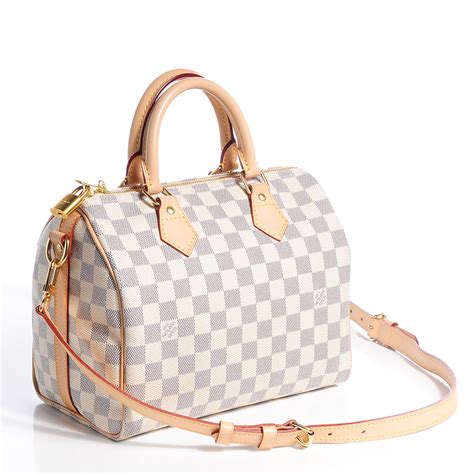 louis vuitton speedy 25 damier azur made in 2016|speedy 30 damier with strap.